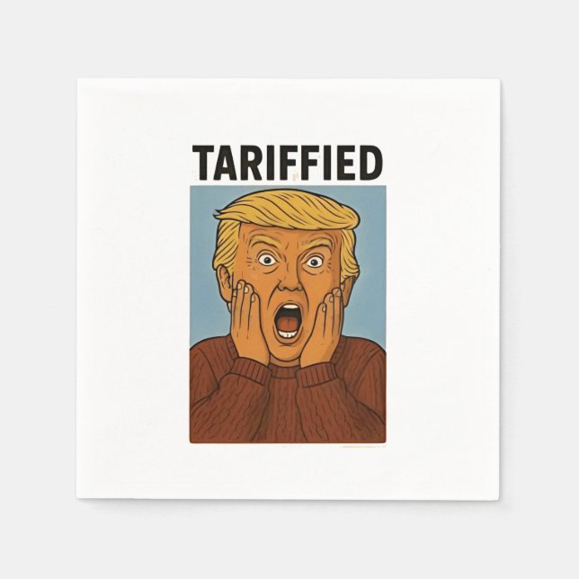 Tarrified Resist I Stand With Penguins  Napkin (Front)