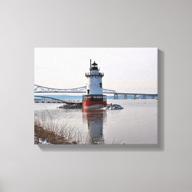 Tarrytown Lighthouse, New York Canvas Print (Front)