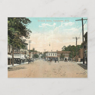 Tarrytown NY, Orchard St, 1910 Vintage Postcard