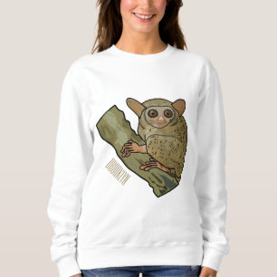Tarsier cartoon illustration sweatshirt