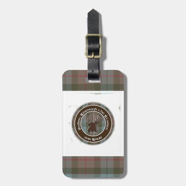 Tartan 2016 tour logo luggage tag (Front Vertical)