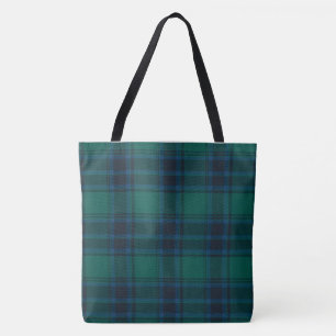 Tartan All-Over-Print Tote Bag, Large Bag