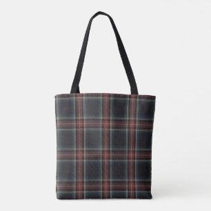 Tartan All-Over-Print Tote Bag, Medium Bag