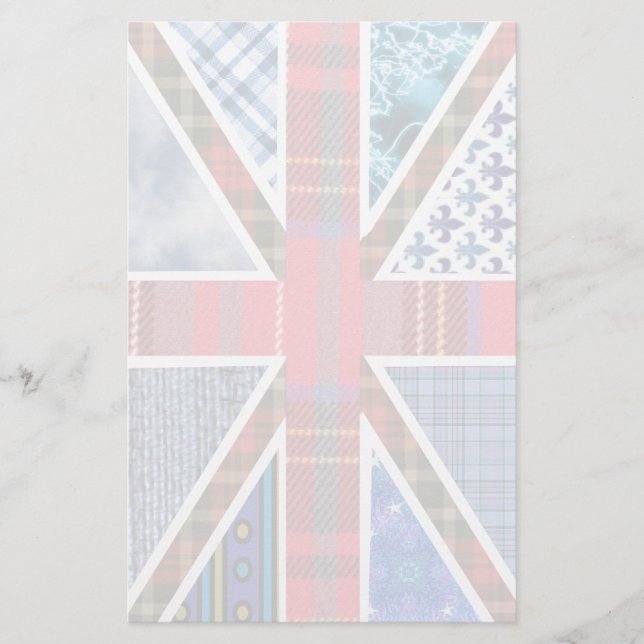 Tartan and Fabric Patterns British Flag paper (Front)