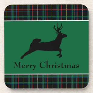 Tartan and Reindeer Coaster