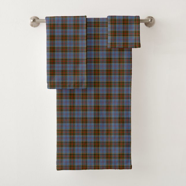 Tartan Bathroom Towel Set (Insitu)