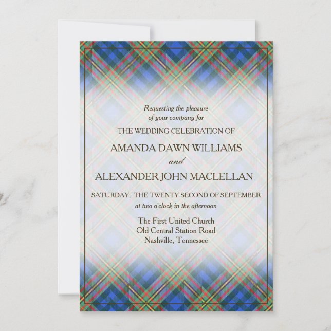 Tartan Beauty Clan MacLellan Scottish Plaid (Front)