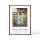 Tartan border/backside  Christmas Card