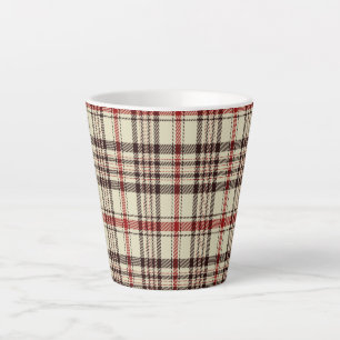 Tartan Brown         Latte Mug