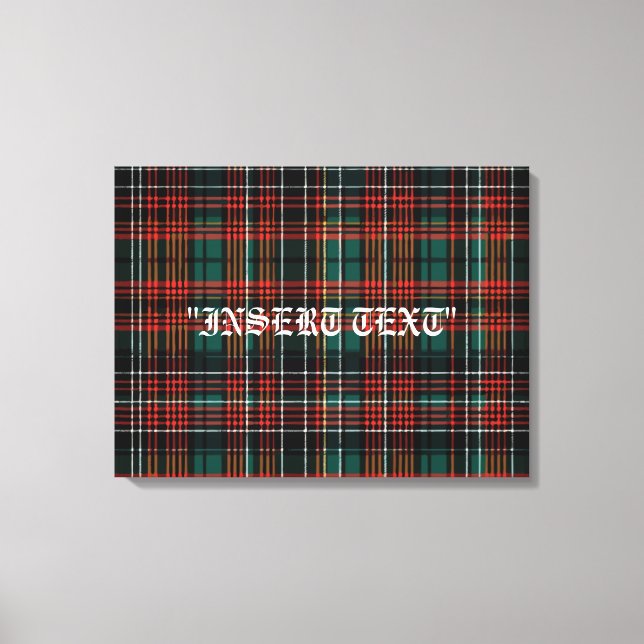 Tartan Canvas Print (Front)