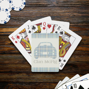 Tartan Car Clan McFig Figarations Playing Cards
