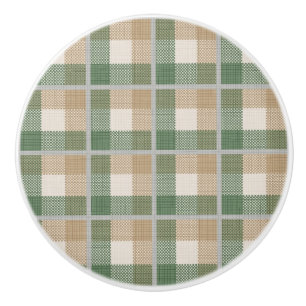 Tartan Ceramic Knob