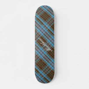 Tartan Clan Anderson Chequered Plaid Skateboard