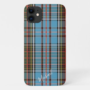 Tartan Clan Anderson Plaid Light Blue Check Case-Mate iPhone Case