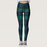 Tartan Clan Black Watch Plaid Blue Green Chequered Leggings<br><div class="desc">Tartan Clan Black Watch Plaid Blue Green Chequered Leggings. Makes a great gift or just treat yourself. Match it with your favourite or new wordrobe. TIP: Combine this hand towel with our matching tote bag, yoga mat or paper napkins to form the ultimate Clan Black Watch plaid starter bundle collection....</div>