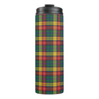 Tartan Clan Buchanan Plaid Green Red Check