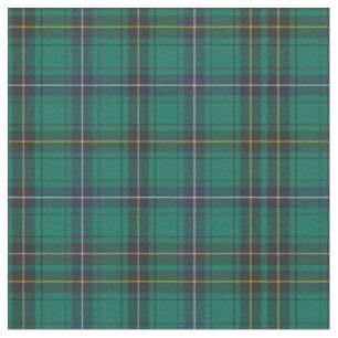 Tartan Clan Henderson Plaid Pattern Green Check Fabric