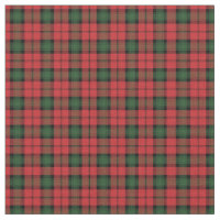 Tartan Clan Kerr Plaid Red Green Check