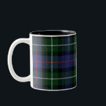 Tartan Clan MacKenzie Plaid Green Black Check Two-Tone Coffee Mug<br><div class="desc">Classic coffee mug featuring the popular traditional clan MacKenzie Scottish plaid pattern. This classic elegant plaid pattern makes this hot chocolate cup an appreciated gift to every true coffee or tea lover on any special occasion or treat yourself</div>