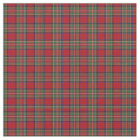 Tartan Clan Stewart Plaid Pattern Red Green Check