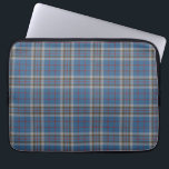 Tartan Clan Thompson Plaid Grey Blue Chequered Laptop Sleeve<br><div class="desc">Clan Thompson tartan grey, blue chequered design laptop sleeve for anyone who loves classic and elegant covers for their accessories. Give your laptop somewhere comfortable to lay down and help reduce scratches. Available in 10", 13", and 15" sizes and makes a perfect gift for our tech-obsessed family, friends, and on...</div>