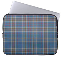 Tartan Clan Thompson Plaid Grey Blue Chequered