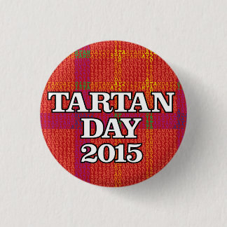Tartan Day 2015 mini-button 3 Cm Round Badge