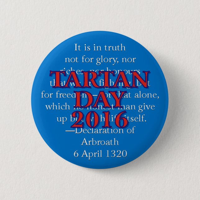 Tartan Day 2016 button (Front)