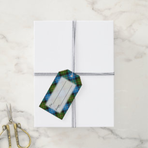 Tartan Delights Clan MacNeil Blue and Green Plaid Gift Tags
