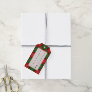 Tartan Delights Clan Nisbet Red and Green Plaid Gift Tags