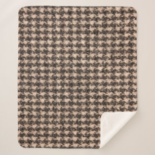 Tartan Design Cloth Texture Sherpa Blanket