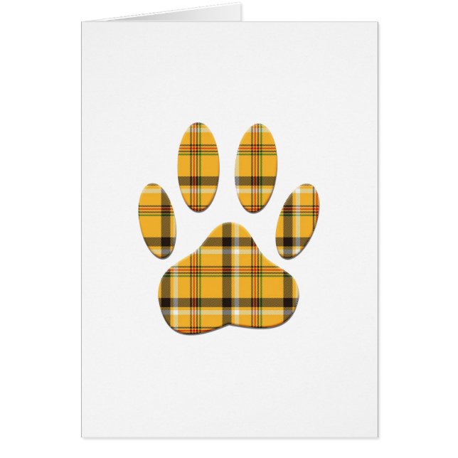 Tartan Dog Paw Print (Front)