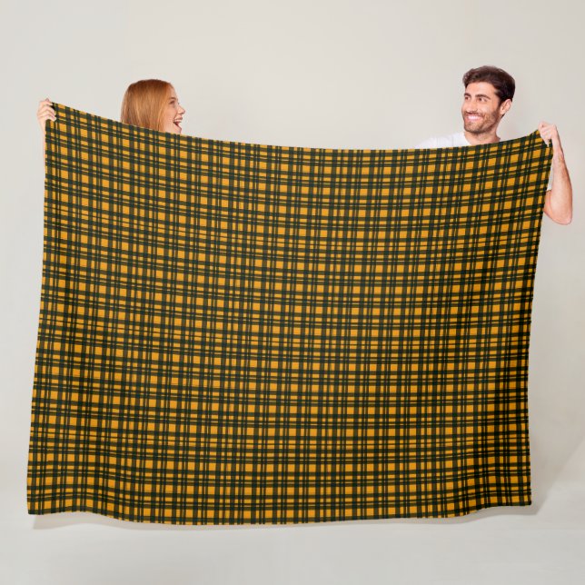 Tartan fleece blanket (In Situ)