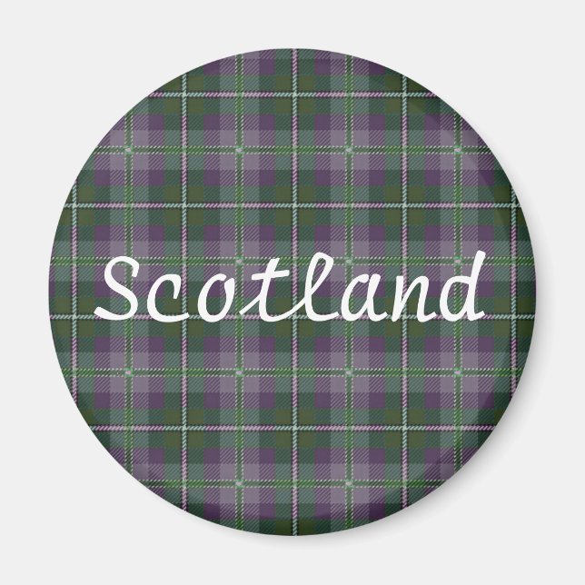 Tartan Gift Magnet -- Souvenir of Scotland (Front)