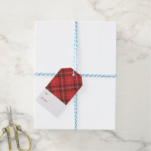 Tartan Gift tag