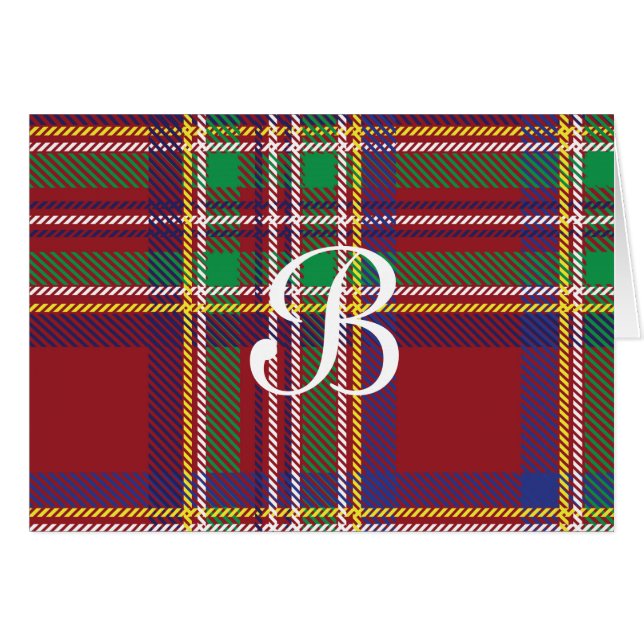 Tartan greeting card (Front Horizontal)