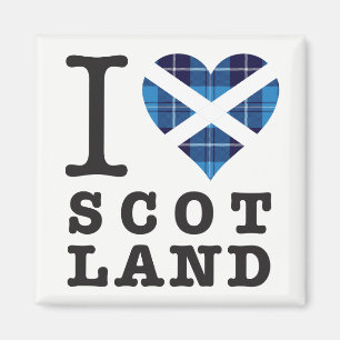 Tartan Heart - Love Scotland Magnet
