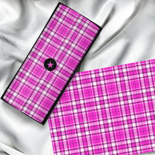 Tartan - Hot Pink White Black Tissue Paper