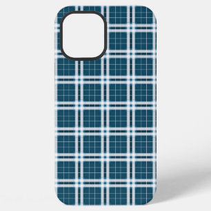 Tartan in Blue and white iPhone 12 Pro Max Case