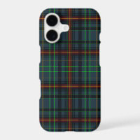 Tartan in blue, orange, green...