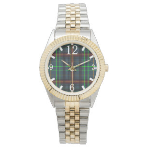 Tartan in blue, orange, green... watch