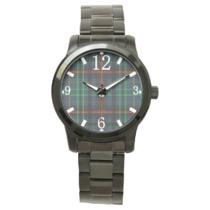 Tartan in blue, orange, green... watch