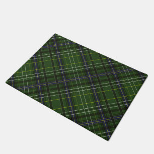 Tartan in green doormat