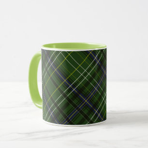 Tartan in green mug