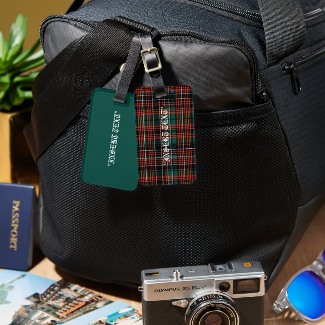 Tartan Luggage Tag (Front & Back)
