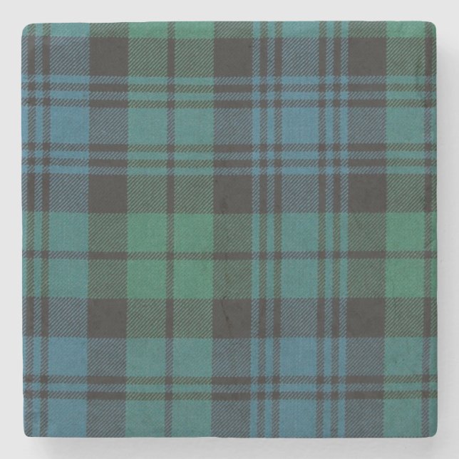 Tartan Marble Stone Coaster (Front)
