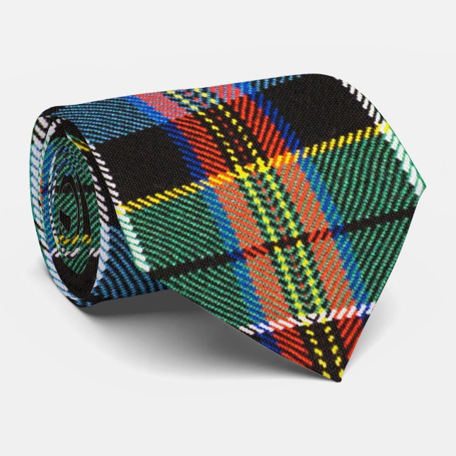 Tartan multicolor pattern tie (Rolled)