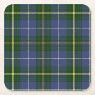 Tartan of Nova Scotia Square Paper Coaster
