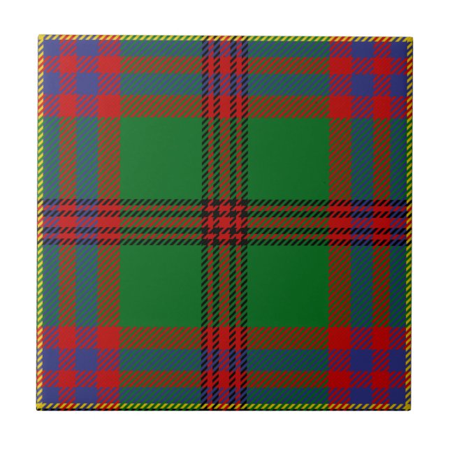 Tartan Of The Celts Tartan Pattern Tile (Front)