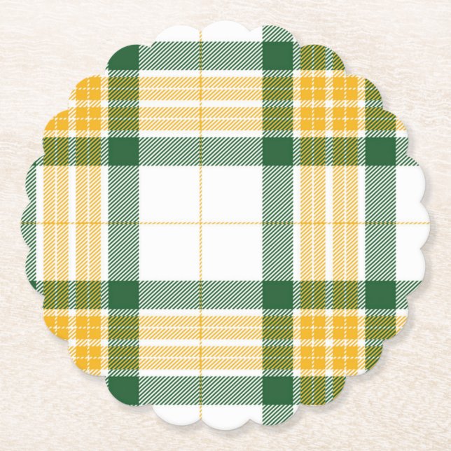 Tartan Paper Coaster (Front)